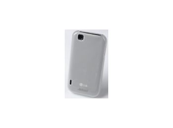 Jekod Protective szilikon tok LG E730 Optimus Sol-hoz kijelzővédő fóliával fehér*