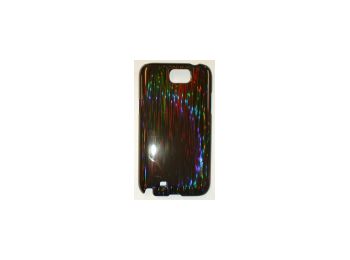 Nillkin Dynamic Colors fényes üvegszál hatású kemény műanyag hátlaptok kijelzővédő fóliával Samsung N7105, N7100 Galaxy Note 2-höz fekete*