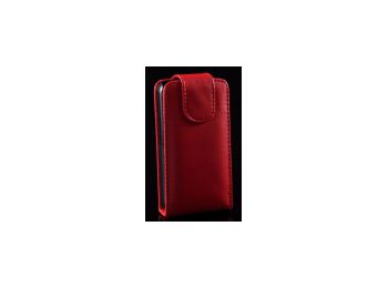 Telone LG P700 L7 lefelé nyíló bőrbevonatos exclusive fliptok piros*