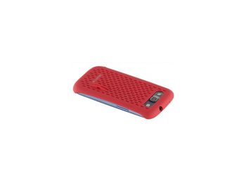samsung SAMGSVCRD műanyag gyári rácsos hátlaptok piros (i9301, i9305, i9300 Galaxy S3)*