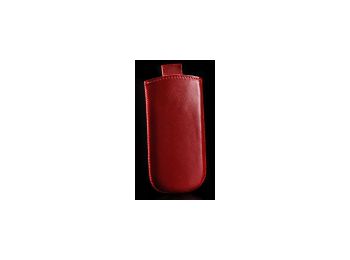 Telone Special álló kihúzhatós bőrtok Samsung S5610 méretű piros**