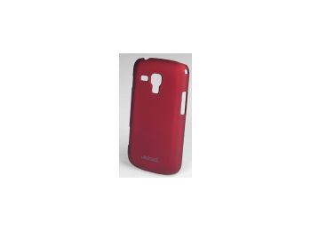 Jekod Super Cool műanyag hátlaptok kijelzővédő fóliával Samsung S7562 Galaxy S Duos-hoz piros*