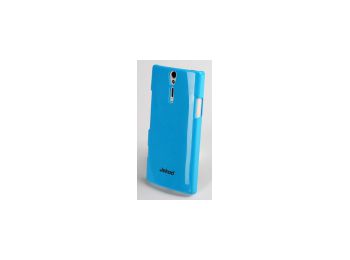 Jekod Shiny hátlaptok kijelzővédő fóliával Sony ST25 Xperia U-hoz kék*