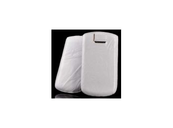 Telone Special Creased álló kihúzhatós bőrtok Samsung S6500 Galaxy mini 2 méretű fehér**