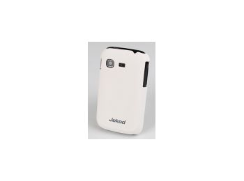 Jekod Super Cool hátlaptok kijelzővédő fóliával Samsung S5300 Galaxy Pocket-hez fehér*