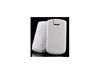 Telone Special Creased álló kihúzhatós bőrtok Samsung S5360 Galaxy Y méretű fehér**