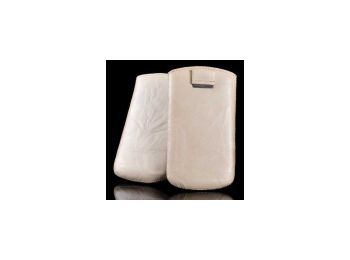 Telone Special Creased álló kihúzhatós bőrtok Sony Ericsson MT15 Neo méretű bézs**
