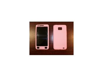 Samsung I9100, i9105, Galaxy S2 puha szilikon tok pink*