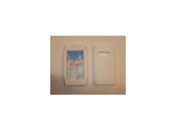 Nokia X7-00 puha szilikon tok fehér*