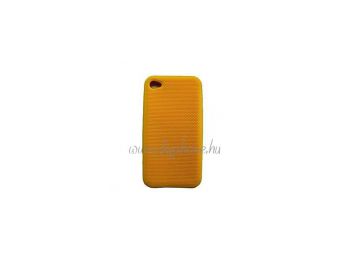 Apple iPhone 4, 4S szilikon tok napsárga (6)*
