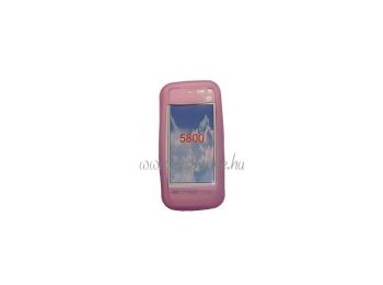 Nokia 5800 puha szilikon tok rózsaszín*