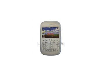 Blackberry 9000 puha szilikon tok fehér*