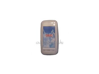 Nokia 5800 puha szilikon tok fehér*