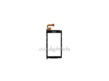 Nokia X6 érintőpanel, érintőképernyő fekete*