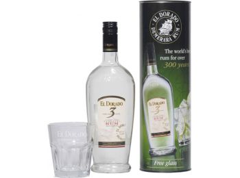 El Dorado 3 years rum dd. 0,7L 40% + pohár