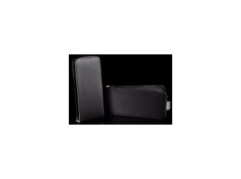 Telone Neo Slim lefelé nyíló szövetbevonatos fliptok HTC One mini fekete*