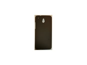 Nillkin Super Frosted érdes műanyag hátlaptok kijelzővédő fóliával HTC M4 One mini barna*