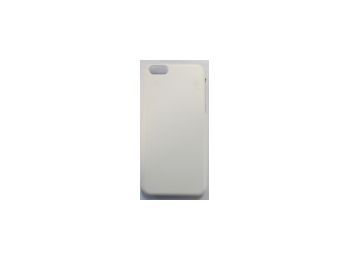 Jekod Shield bőrhatású műanyag hátlaptok kijelzővédő fóliával Apple iPhone 5C-hez fehér*