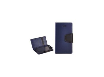 Telone Mercury Sonata Diary oldalra nyíló bőrbevonatos tok Samsung i9500, i9505, i9506, i9515, Galaxy S4-hez kék*