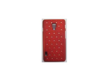 Telone Diamond matt műanyag hátlaptok strasszkövekkel LG P710 L7 2-höz piros*