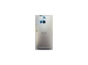 HTC M8 One hátlap (akkufedél) ezüst-fehér*