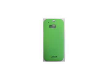 Jekod Super Cool matt műanyag hátlaptok kijelzővédő fóliával HTC M8 One 2-höz zöld*