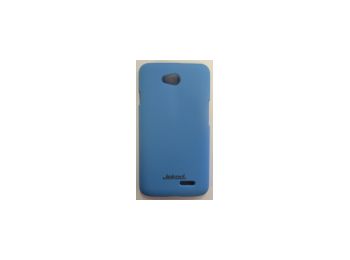 Jekod Super Cool matt műanyag hátlaptok kijelzővédő fóliával LG D325 Optimus L70 Dual-hoz kék*