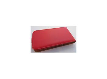 Telone Flexi Slim lefelé nyíló bőrbevonatos tok HTC Desire 310-hez piros*