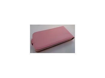 Telone Flexi Slim lefelé nyíló bőrbevonatos tok LG D405 L90-hez rózsaszín*