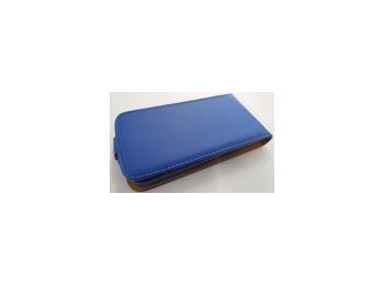 Telone Flexi Slim lefelé nyíló bőrbevonatos tok LG D405 L90-hez kék*