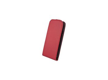TFO Elegance lefelé nyíló bőrbevonatos fliptok barna szövet belsővel Apple iPhone 6 Plus 5.5-höz piros (GSM009103)*