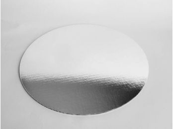 Kerek tortakarton ezüst színű 30 cm Standard