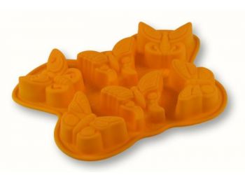 6 adagos lepke alakú szilikon muffin sütőforma