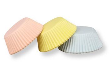 Pasztell színű muffin papír 75 db