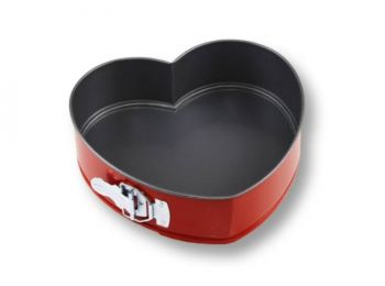Tapadásmentes szív alakú tortaforma (kapcsos)