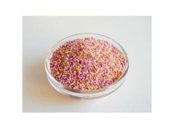 Vegyes mini cukorgyöngy 1-1,5 mm 10 dkg rózsaszín, pink, 
