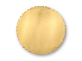 Arany karton tortaalátét fodros 20 cm