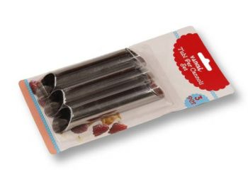 3 részes fém Cannoli sütőforma