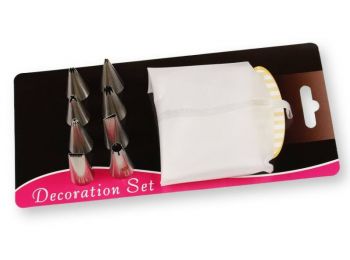 9 részes szilikon habzsák készlet 8 díszítőcsővel