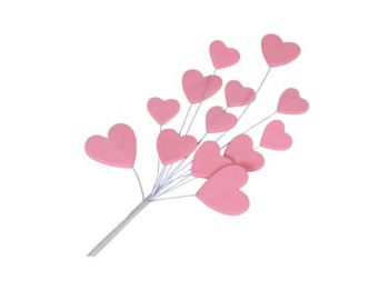 Cukorszív beszúró tortadísz