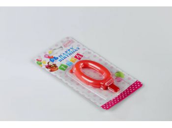 Piros 0 számgyertya