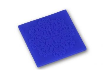 Virágos kis méretű fondant mintázó lap