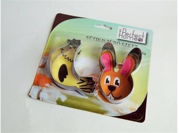 Tyúk és nyuszifej húsvéti süti kiszúró