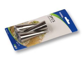 3 db fém tölcsér sütő