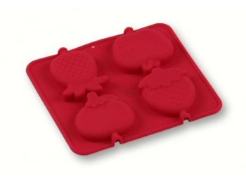 Gyümölcsök 4 adagos szilikon csokiforma