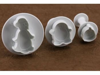 Pingvin fondant kiszúró készlet