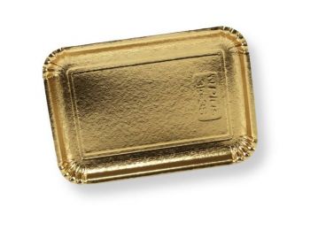 Arany színű téglalap alakú tortaalátét karton 17*24 cm