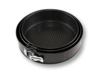 Kerek 3 részes kapcsos tortaforma készlet