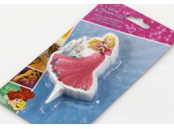 Csipkerózsika hercegnős lapos gyertya