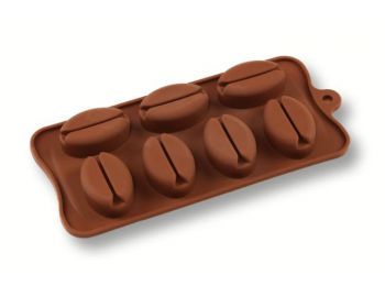 Kávészem alakú szilikon bonbon forma